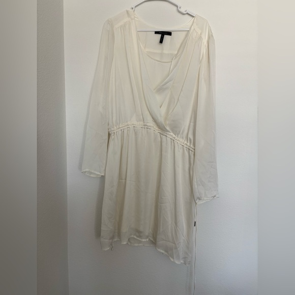 BCBGMaxAzria Cream tie dress nwot size xl - Picture 1 of 4